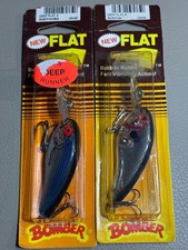 Bomber Flat A Crankbait Set New Unused Blue/Green