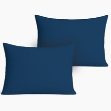- 2 Pack Premium Toddler Solid Pillowcase - Ultra Soft Jersey Knit - Deep Navy