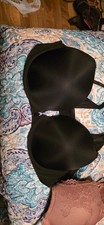 Black Solid Front Closure Opaque Bra for Women