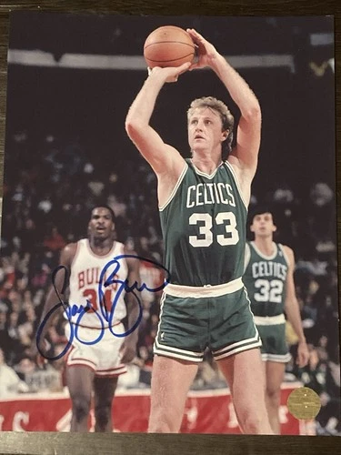 Larry Bird Autographed Signed 8x10  photo “Celtics” HOF, COA