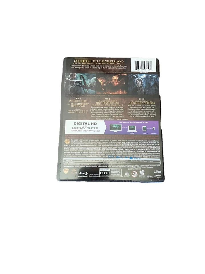 The Hobbit Desolation of Smaug Extended Edition Blu-ray 3-Disc Set - Image 2 of 3
