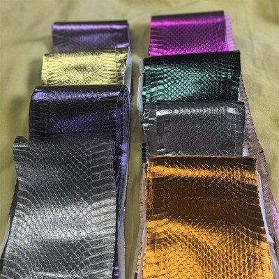 1pcs Real Leather Snake Skin Leather Hide Whole Pelts DIY Multicolor Material
