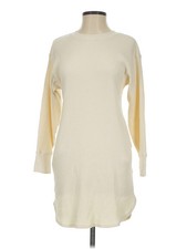 Uniqlo Women Ivory Casual Dress XS