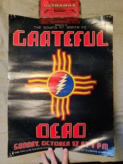Vintage Grateful Dead Concert Poster 1982 New Mexico Santa Fe