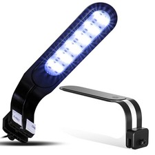 REPTI ZOO 5W Reptile Terrarium Light Fixture, Day and Night LED LED013, Black