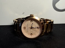 Michael Kors Watch Women MK-3159 34mm Rose Gold Tone Needs Battery