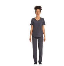 Women  s ScrubStar Pair of Set Work Scrubs Medical Uniform Dark Heather Grey