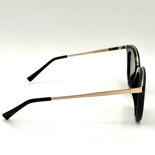 Le Specs Caliente Square Sunglasses Black & Gold 1702012 Designer Fashion Frame - Picture 5 of 11