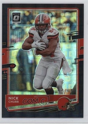 2020 Panini Donruss Optic Black Pandora Prizm 8/25 Nick Chubb #27 0e1b