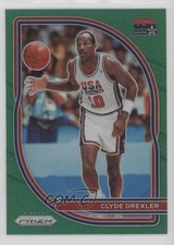 2020-21 Panini Prizm USA Basketball Green Prizm Clyde Drexler #6 HOF 0lu2