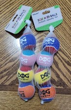 INSUM 2-4 packs Squeaky Tennis Balls for Dogs Pets Colorful Easy Catching Pet