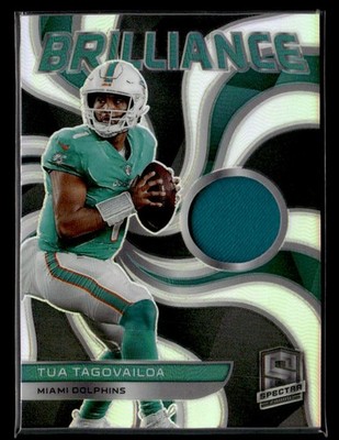 2022 Panini Spectra #BRL-TTA Tua Tagovailoa #/99 jersey card Miami Dolphins