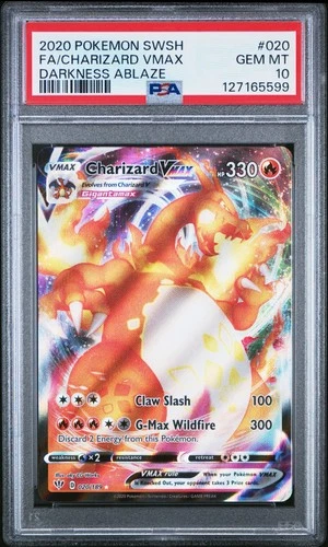 Pokemon Charizard Vmax Darkness Ablaze 020/189 PSA 10 Gem Mint