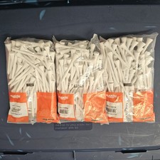 GolfTee Pride White Wood Golf Tees 90 Count Size 2 3/4 3 Bags               