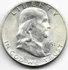 1951 50 Cent Franklin Half Dollar
