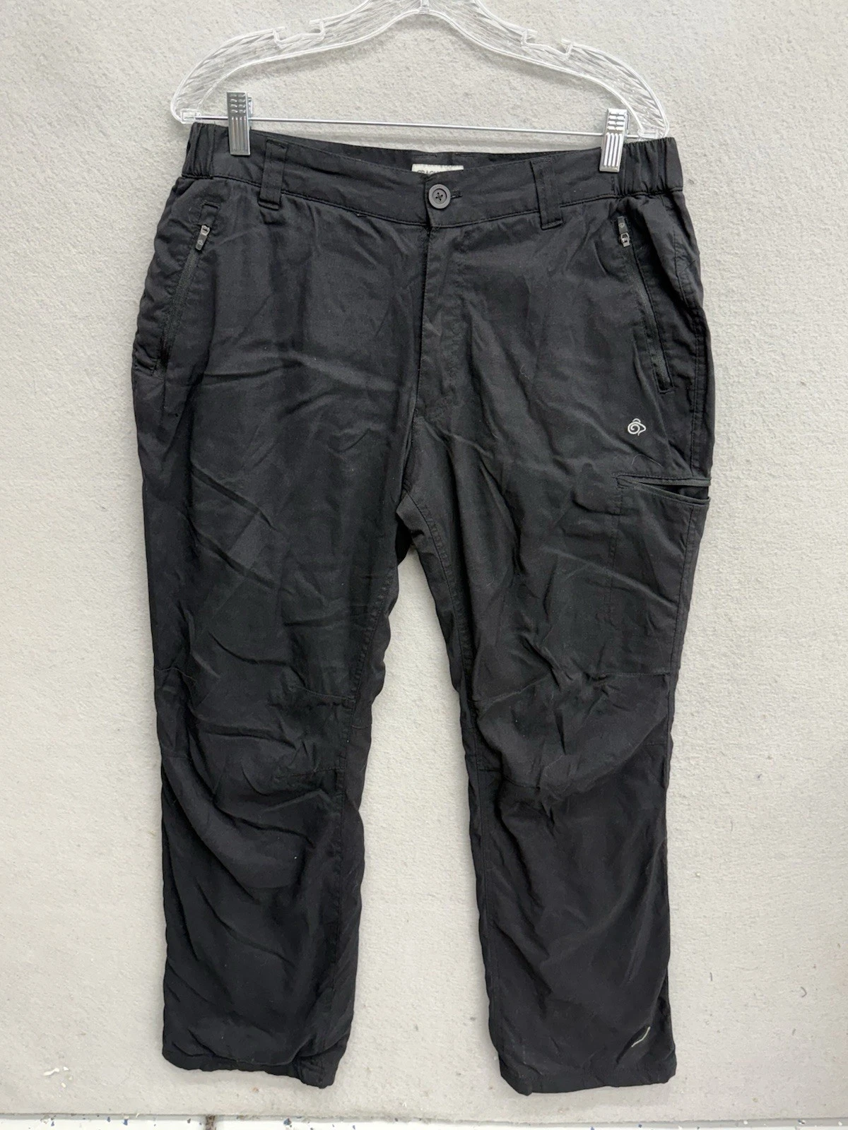 Craghoppers Trousers Mens W36 L30 Black Outdoor Hiking Travel Walking Stretch