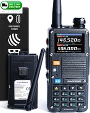 Baofeng BF-F8HP PRO Tri-Band 10W GPS Radio 1000CH USB-C VHF UHF 1.25M