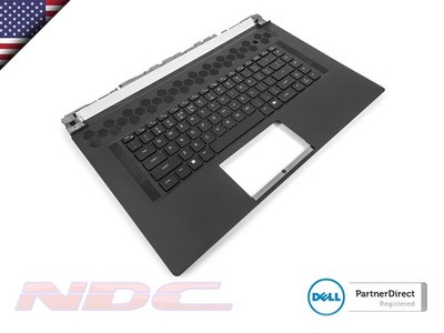 20 x Dell Alienware X17 R1/R2 Palmrest & US ENGLISH RGB Keyboard  TRADE JOB LOT 