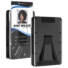 Ultra-Thin Aluminum Mens Wallet with RFID Blocking, Slim Minimalist Wallet fo...