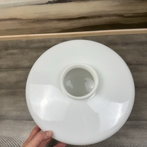 Rejuvenation 12" Opal Eastmoreland Schoolhouse Shade Only 4” Fitter Used Read - Picture 10 of 12