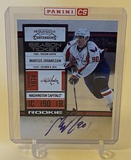 2010-11 PLAYOFF CONTENDERS MARCUS JOHANSSON RC AUTO ROOKIE SIGNATURE #165