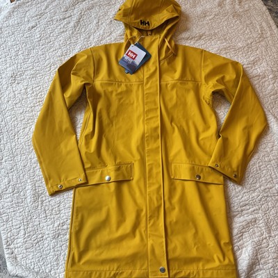 Helly Hansen Women's Moss Rain Coat Essential Yellow Size XS