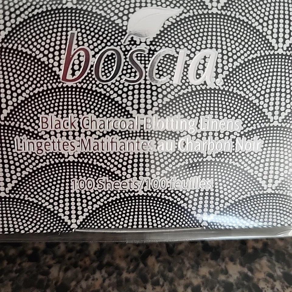 NUEVO Ropa de cama Boscia negra para secar carbón (100 papeles para secar) SELLADA AUTÉNTICA Foto 2 de 4