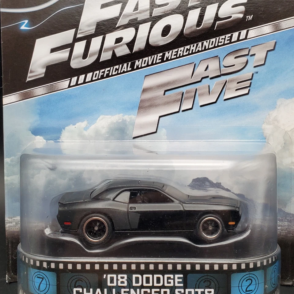 Hot Wheels Fast & Furious '08 Dodge Challenger SRT8 Retro Entertainment New 2014 - Image 3 of 3