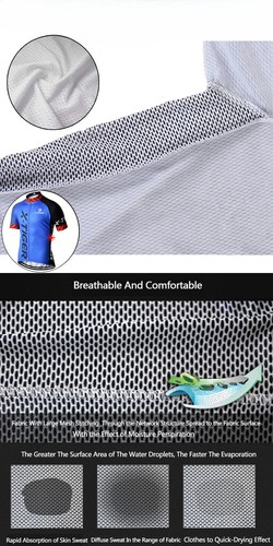 Men Mountain Bike Clothing Quick-Dry Racing Bicycle Clothes Uniform Breathale - Picture 11 of 13