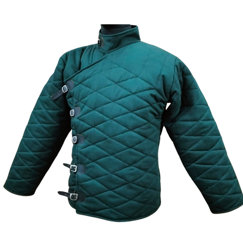 Men's Viking Winter Coat -Padded Armor Fantasy Jacket for LARP, Cosplay & Battle - Picture 2 of 7