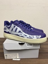 靴 NIKE AIRFORTH1 purpleskeleton Size 7.5 - Nike Air Force 1 Low Purple Skeleton for sale