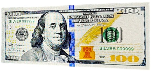 Limited Edition Silver-Plated $100 Banknote - Stunning Collectible! - Picture 10 of 15
