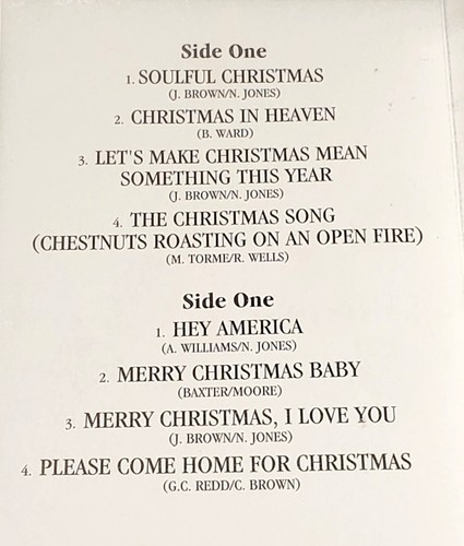 James Brown Christmas Song Hey America cassette 1994 Polygram 314 520 213 4 - Bild 4 von 7