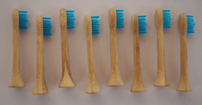Bambus Holz Aufsteckbürsten für Universal + Philips Sonicare  Zahn Ersatzbürsten