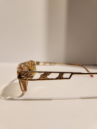 Vintage Men's Sophisticated Gold Metal Framed Eyeglasses GLAS-# 1 TA-15-353 - Picture 7 of 12