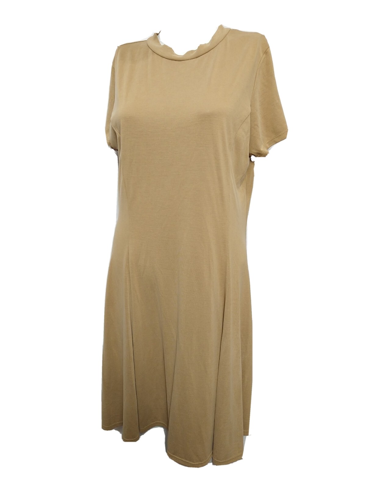 Wet seal women's NEW X-LARGE Cap Sleeve  Flare Dress Open back Solid(#h7