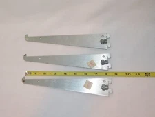 Lot of 3 ~  8 Inch Adjustable Tightening Nut Wall Slotted Shelf Brackets  - NEW