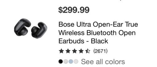 Bose Ultra Open Earbuds,