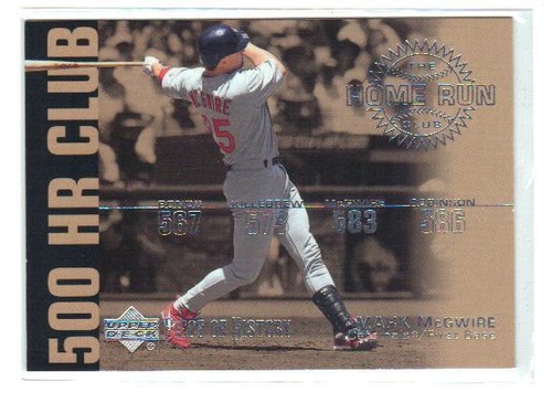 2002 Upper Deck Piece of History "500 HR Club" HR 7 -Mark McGwire - Bild 1 von 2