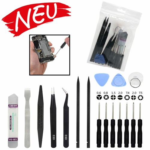 Profesional 17 in1 Universal Móvil Set Herramientas para Apple Samsung Sony - Imagen 2 de 8