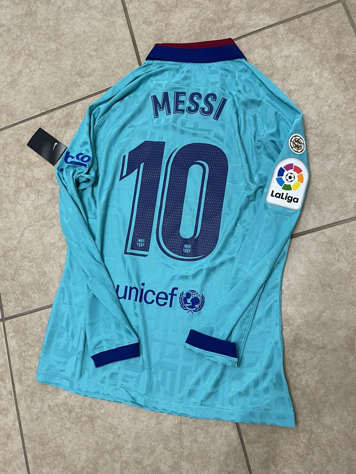 Barcelona Messi Liga XL  Player Issue Argentina Shirt Football Nike Jersey
