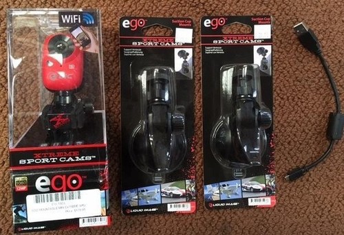 EGO MINI XTREME SPORT KAMERA SET KOMPLETT MIT EXTRA HALTERUNGEN UND USB KABEL - Bild 1 von 6