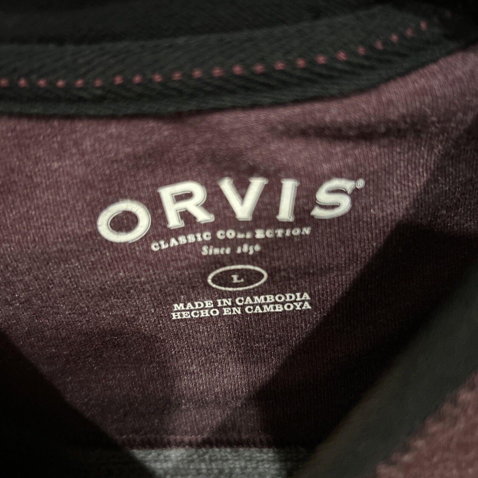 Orvis Shirt Mens L Classic Collection Crew Neck R… - image 2