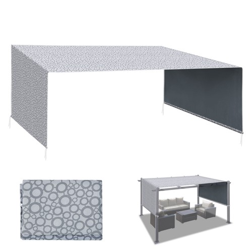 18' x 8.2' Universal Replacement Canopy Top Green Cover for Pergola Structure - 第 27/60 張圖片