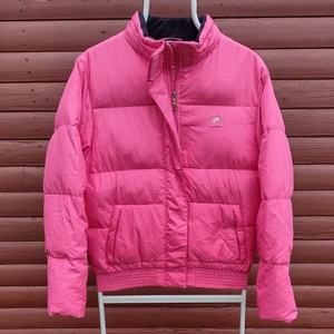 pink nike puffer jacket