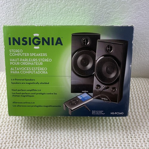 Insignia Stereo Speaker Computer Speakers NS-PCS40 NEW IN BOX Powered 2.0