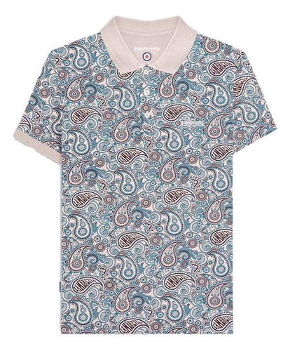 Polo Para Hombres Lambretta Clásico Estampado Paisley Mod Retro Ska Informal Tallas M a 4XL - Imagen 64 de 81