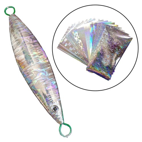 20pcs Reflective DIY Fishing Lure Sticker Holographic Adhesive Film Flash Tape - Picture 6 of 11