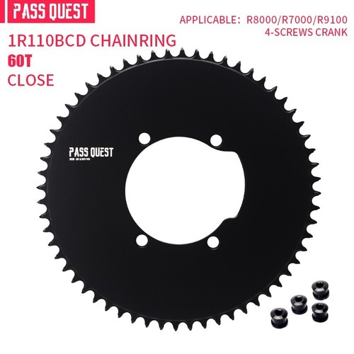 PASS QUEST 110BCD Road Bicycle Chainring Round For R7000 R8000 R9100 Crank - Picture 25 of 26
