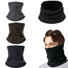 Fleece Neck Warmer Gaiter Winter Windproof Ski Face Mask Scarf for Cold Weather